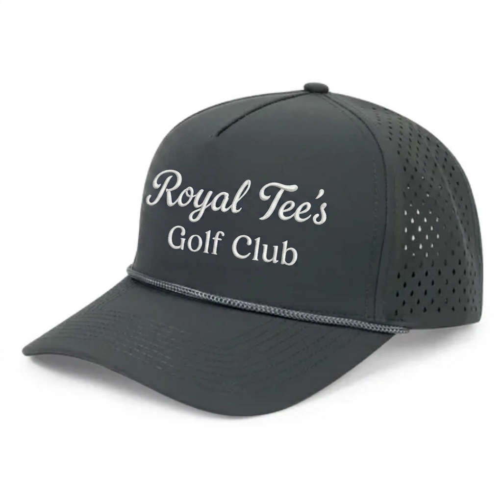 Royal Tees Golf Club Classic Rope Snapback - Dark Grey/White