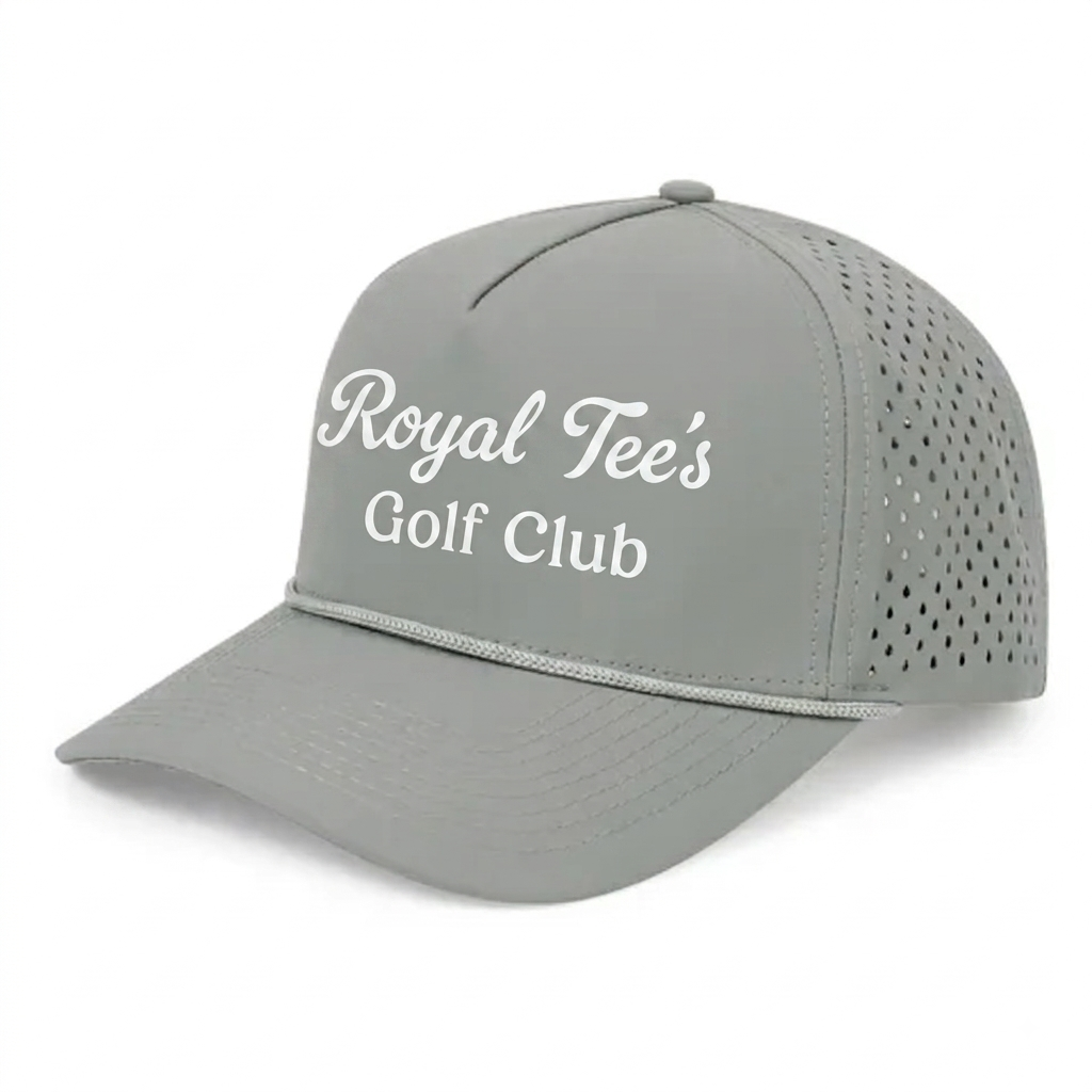 Royal Tees Golf Club Classic Rope Snapback - Light Grey/White