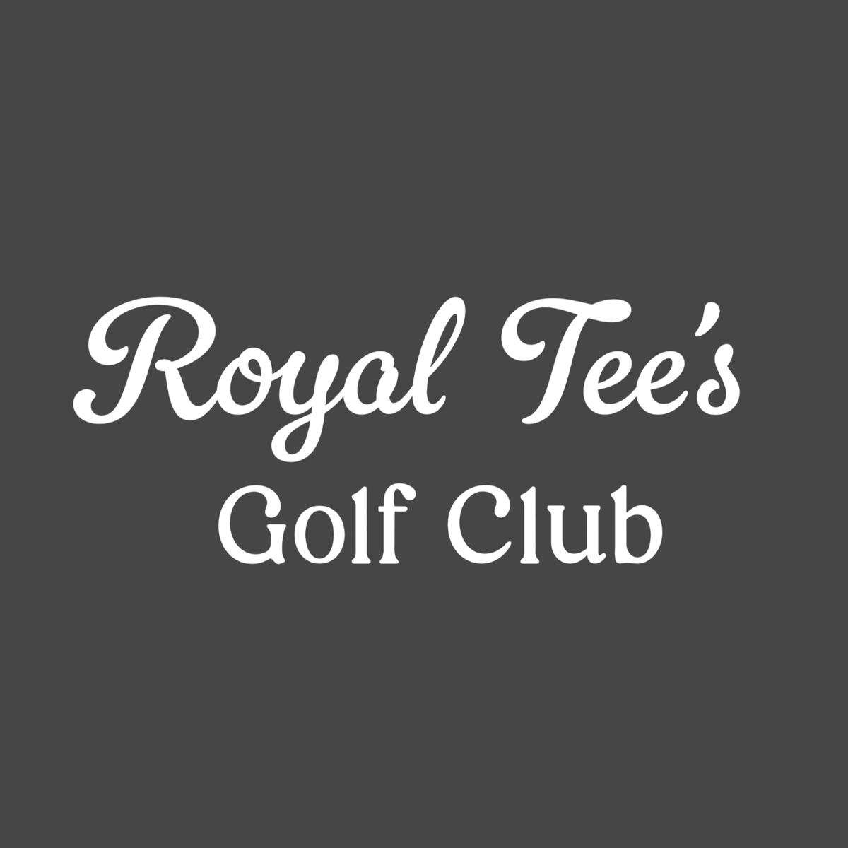Royal Tees 'Text' Logo Car Sticker