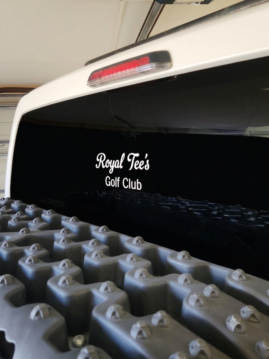 Royal Tees 'Text' Logo Car Sticker
